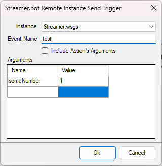 Send Remote Trigger Sub-Action