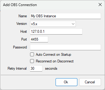 OBS Studio Add Connection