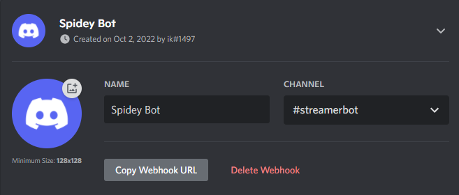 Discord Webhook Configuration