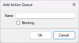 create queue dialog