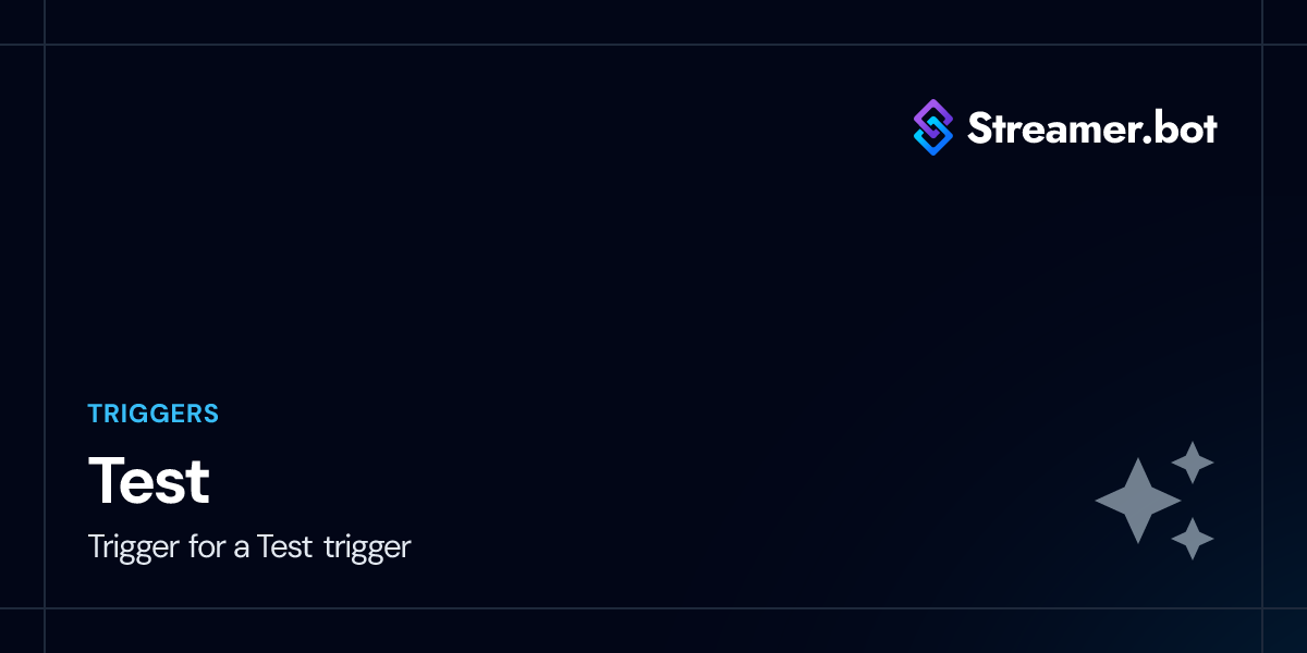 Test | Streamer.bot Docs