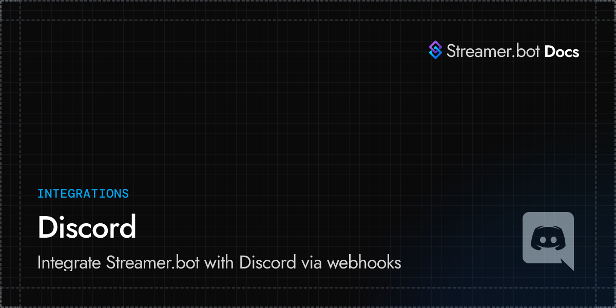 Discord | Streamer.bot Docs