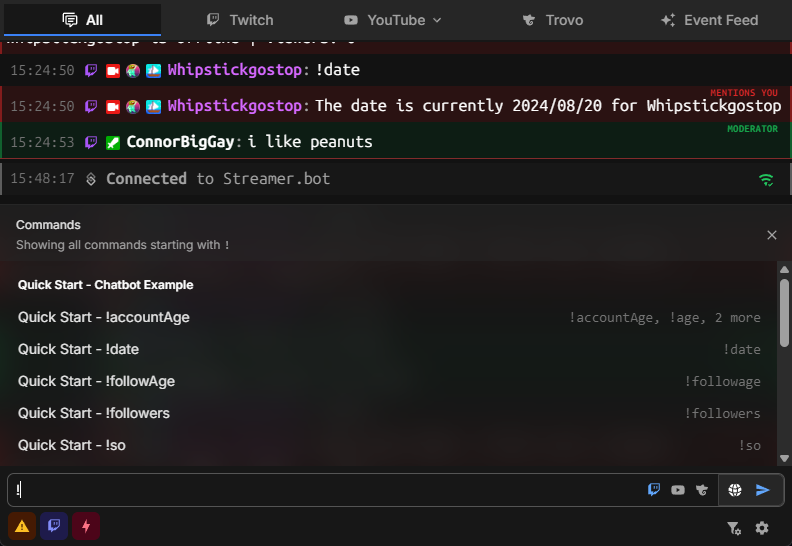 Streamer.bot Commands Menu
