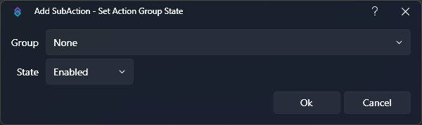 Set Action Group State Dialog