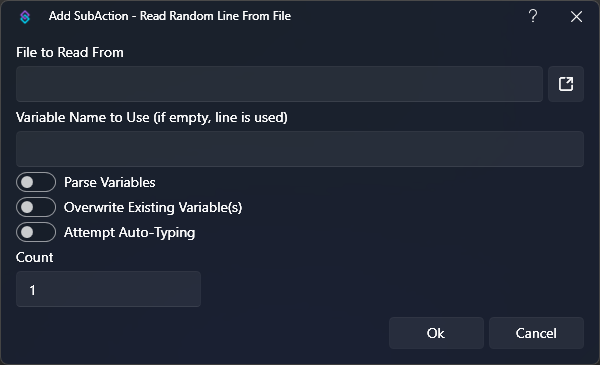 Read Random Lines From File Dialog