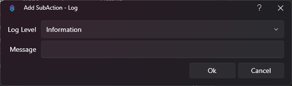 Log Dialog