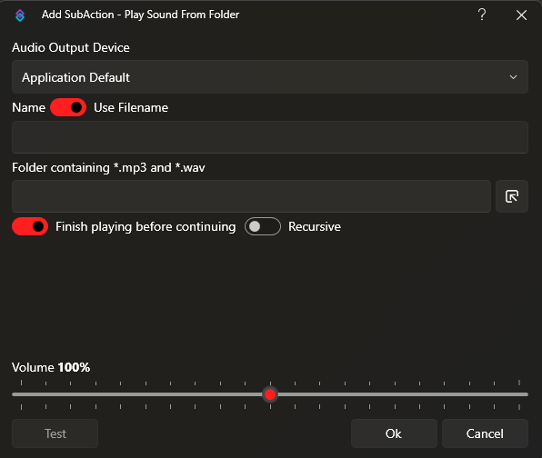 Play Sound From Folder Dialog