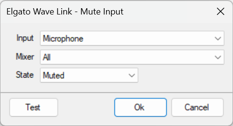 Mute Input Dialog