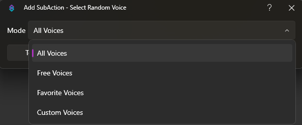 Select Random Voice Dialog