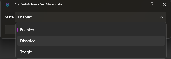 Set Mute State Dialog