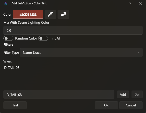 Color Tint Dialog