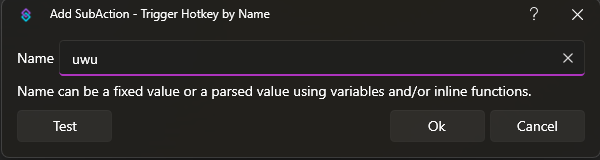 Trigger Hotkey by Name Dialog