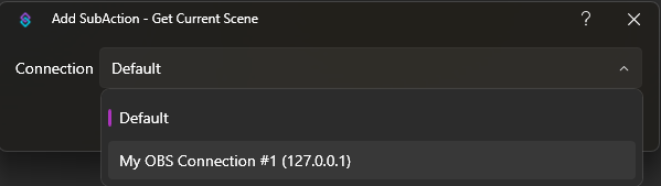 Get Current Scene Dialog