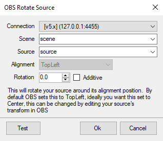 Rotate Source Dialog