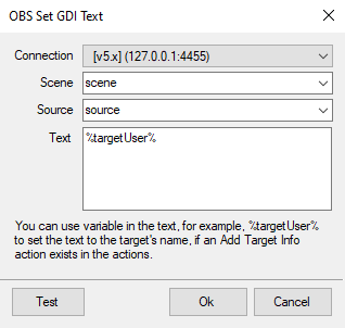 Set GDI Text Dialog