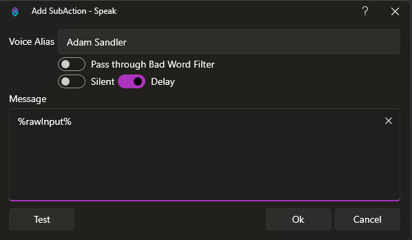 Speak Dialog