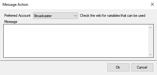Send Message to Channel Dialog