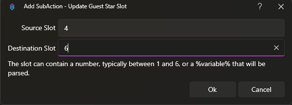Update Guest Star Slot Dialog