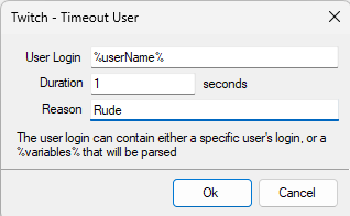 Timeout User Dialog