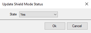 Update Shield Mode Status Dialog