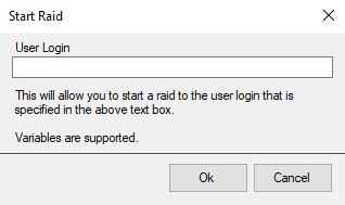 Start Raid Dialog