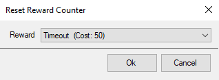 Reset Reward Counter Dialog
