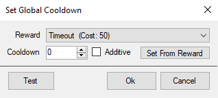 Set Global Cooldown Dialog