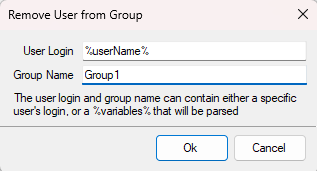 Remove User From Group Dialog