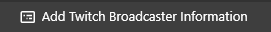 Add Broadcaster Information Dialog