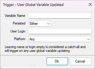 User Global Variable Updated Trigger Dialog