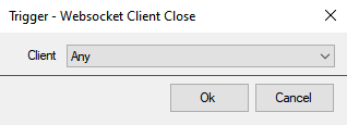 Websocket Client Closed Trigger Dialog