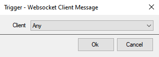 Websocket Client Message Trigger Dialog