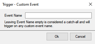 Custom Trigger Dialog
