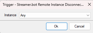 Remote Instance Disconnected Trigger Dialog