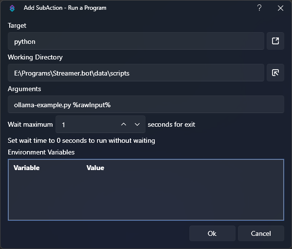 Run a Program Sub-Action
