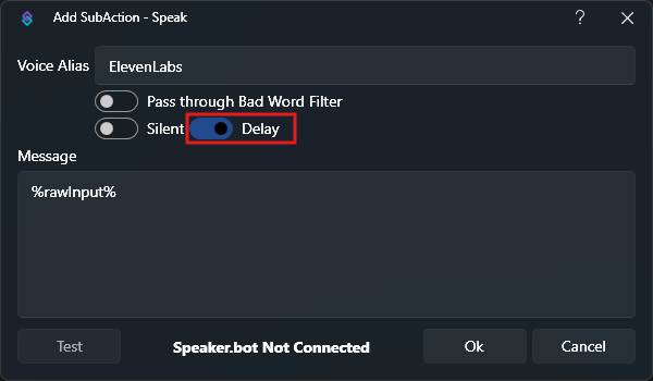Speakerbot Speak Subaction